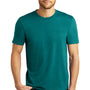 District Mens Perfect Tri Short Sleeve Crewneck T-Shirt - Heather Teal Blue