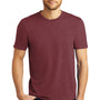 District Mens Perfect Tri Short Sleeve Crewneck T-Shirt - Maroon Frost