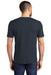 District DM130 Mens Perfect Tri Short Sleeve Crewneck T-Shirt New Navy Blue Back