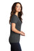 District DM130L Womens Perfect Tri Short Sleeve Crewneck T-Shirt Charcoal Grey Side