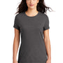 District Womens Perfect Tri Short Sleeve Crewneck T-Shirt - Heather Charcoal Grey