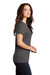 District DM130L Womens Perfect Tri Short Sleeve Crewneck T-Shirt Heather Charcoal Grey Side