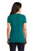 District DM130L Womens Perfect Tri Short Sleeve Crewneck T-Shirt Heather Teal Blue Back