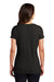 District DM1350L Womens Perfect Tri Short Sleeve V-Neck T-Shirt Black Back