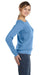 Bella + Canvas 7501 Womens Sponge Fleece Wide Neck Sweatshirt Blue Side