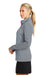 Nike 779804 Womens Hypervis Therma-Fit Moisture Wicking Full Zip Sweatshirt Cool Grey/Vivid Pink Side