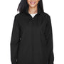 North End Womens Techno Lite Water Resistant Full Zip Hooded Jacket - Black