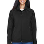 North End Womens Performance Water Resistant Full Zip Jacket - Black