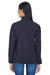 North End 78034 Womens Performance Water Resistant Full Zip Jacket Navy Blue Back