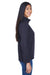 North End 78034 Womens Performance Water Resistant Full Zip Jacket Navy Blue Side