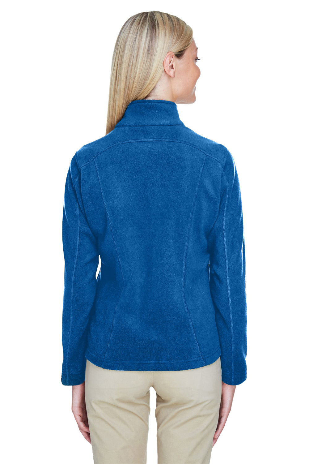North End 78172 Womens Voyage Full Zip Fleece Jacket Royal Blue Back