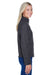 North End 78172 Womens Voyage Full Zip Fleece Jacket Heather Charcoal Grey Side