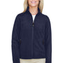 North End Womens Voyage Pill Resistant Fleece Full Zip Jacket - Classic Navy Blue