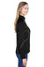 North End 78174 Womens Gravity Performance Moisture Wicking Full Zip Fleece Jacket Black Side