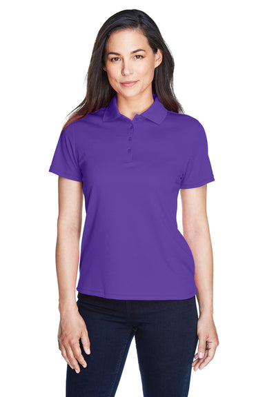 Core 365 78181 Womens Origin Performance Moisture Wicking Short Sleeve Polo Shirt Purple Front