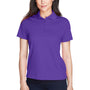 Core 365 Womens Origin Performance Moisture Wicking Short Sleeve Polo Shirt - Campus Purple