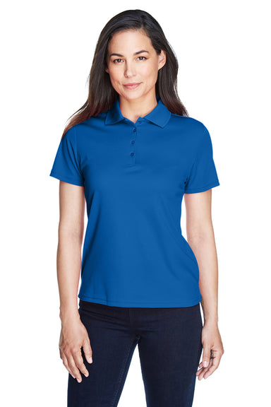 Core 365 78181 Womens Origin Performance Moisture Wicking Short Sleeve Polo Shirt Royal Blue Front
