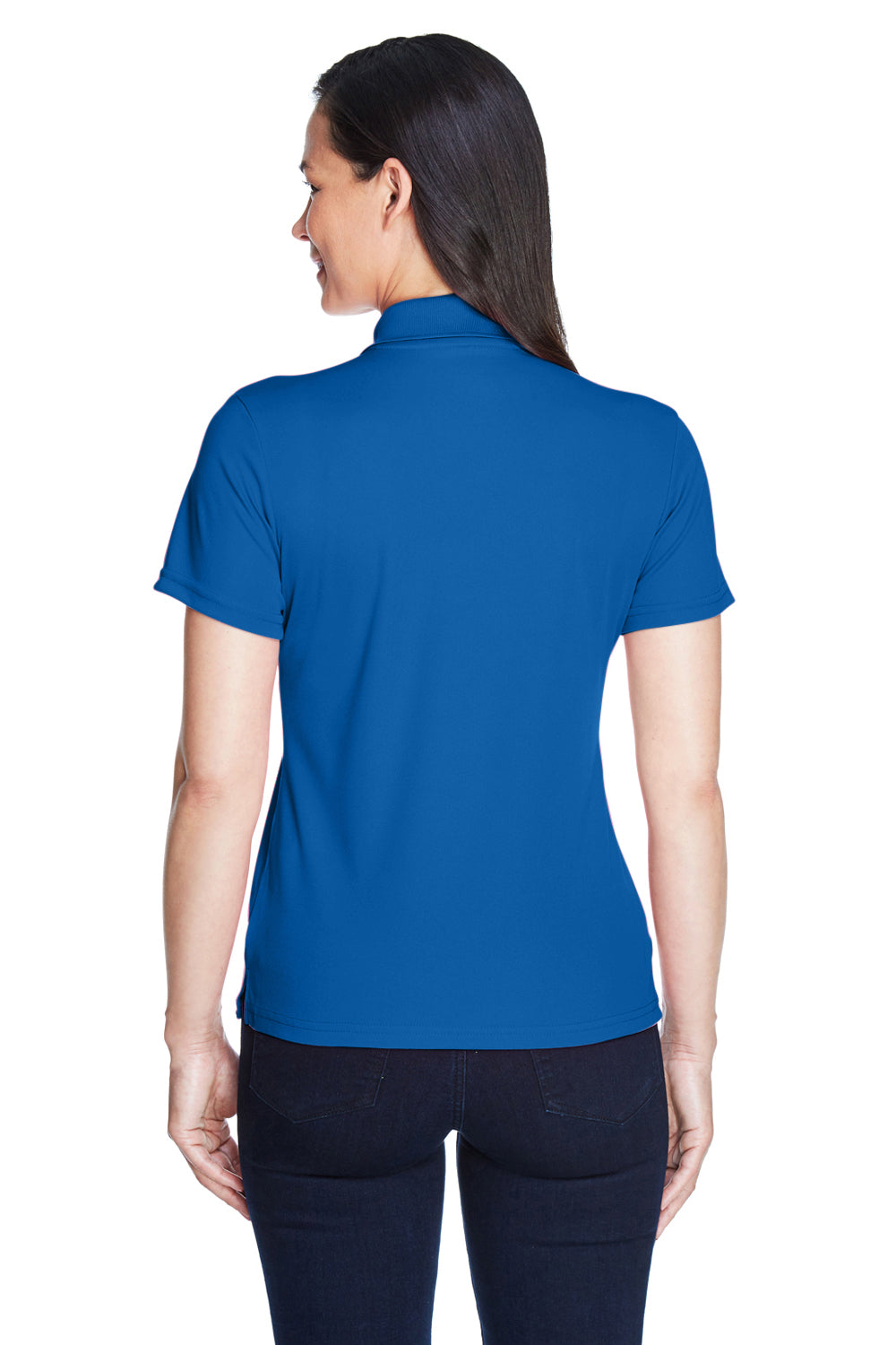 Core 365 78181 Womens Origin Performance Moisture Wicking Short Sleeve Polo Shirt Royal Blue Back