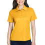 Core 365 Womens Origin Performance Moisture Wicking Short Sleeve Polo Shirt - Campus Gold