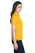 Core 365 78181 Womens Origin Performance Moisture Wicking Short Sleeve Polo Shirt Gold Side