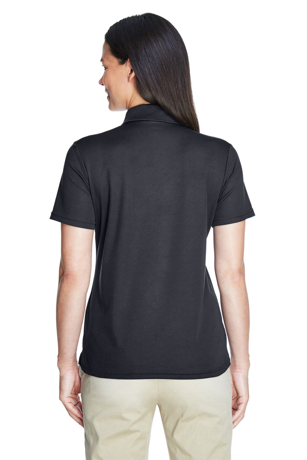 Core 365 78181 Womens Origin Performance Moisture Wicking Short Sleeve Polo Shirt Carbon Grey Back