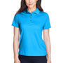 Core 365 Womens Origin Performance Moisture Wicking Short Sleeve Polo Shirt - Electric Blue