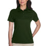 Core 365 Womens Origin Performance Moisture Wicking Short Sleeve Polo Shirt - Forest Green