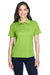 Core 365 78181 Womens Origin Performance Moisture Wicking Short Sleeve Polo Shirt Acid Green Front