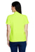Core 365 78181 Womens Origin Performance Moisture Wicking Short Sleeve Polo Shirt Safety Yellow Back