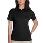 Core 365 Womens Origin Performance Moisture Wicking Short Sleeve Polo Shirt - Black