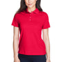 Core 365 Womens Origin Performance Moisture Wicking Short Sleeve Polo Shirt - Classic Red