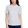 Core 365 Womens Origin Performance Moisture Wicking Short Sleeve Polo Shirt - Platinum Grey
