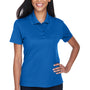 Core 365 Womens Origin Performance Moisture Wicking Short Sleeve Polo Shirt w/ Pocket - True Royal Blue
