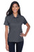 Core 365 78181P Womens Origin Performance Moisture Wicking Short Sleeve Polo Shirt w/ Pocket Carbon Grey Front