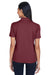 Core 365 78181P Womens Origin Performance Moisture Wicking Short Sleeve Polo Shirt w/ Pocket Burgundy Back