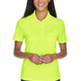 Core 365 Womens Origin Performance Moisture Wicking Short Sleeve Polo Shirt w/ Pocket - Safety Yellow