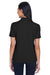 Core 365 78181P Womens Origin Performance Moisture Wicking Short Sleeve Polo Shirt w/ Pocket Black Back
