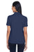 Core 365 78181P Womens Origin Performance Moisture Wicking Short Sleeve Polo Shirt w/ Pocket Navy Blue Back