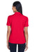 Core 365 78181P Womens Origin Performance Moisture Wicking Short Sleeve Polo Shirt w/ Pocket Red Back