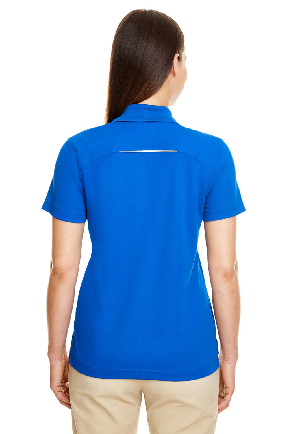 Core 365 78181R Womens Radiant Performance Moisture Wicking Short Sleeve Polo Shirt Royal Blue Back