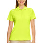 Core 365 Womens Radiant Performance Moisture Wicking Short Sleeve Polo Shirt - Safety Yellow