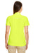 Core 365 78181R Womens Radiant Performance Moisture Wicking Short Sleeve Polo Shirt Safety Yellow Back