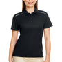Core 365 Womens Radiant Performance Moisture Wicking Short Sleeve Polo Shirt - Black