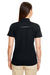 Core 365 78181R Womens Radiant Performance Moisture Wicking Short Sleeve Polo Shirt Black Back