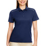 Core 365 Womens Radiant Performance Moisture Wicking Short Sleeve Polo Shirt - Classic Navy Blue