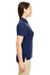 Core 365 78181R Womens Radiant Performance Moisture Wicking Short Sleeve Polo Shirt Navy Blue Side