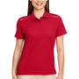 Core 365 Womens Radiant Performance Moisture Wicking Short Sleeve Polo Shirt - Classic Red