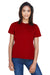 Core 365 78182 Womens Pace Performance Moisture Wicking Short Sleeve Crewneck T-Shirt Red Front