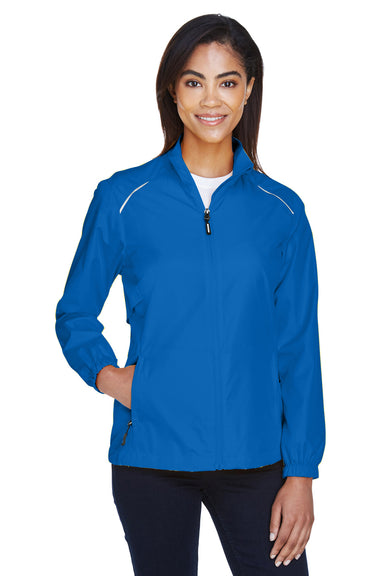 Core 365 78183 Womens Motivate Water Resistant Full Zip Jacket Royal Blue Front