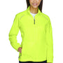 Core 365 Womens Motivate Water Resistant Full Zip Jacket - Safety Yellow